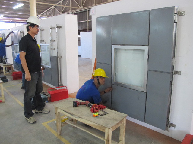 Cladding installation